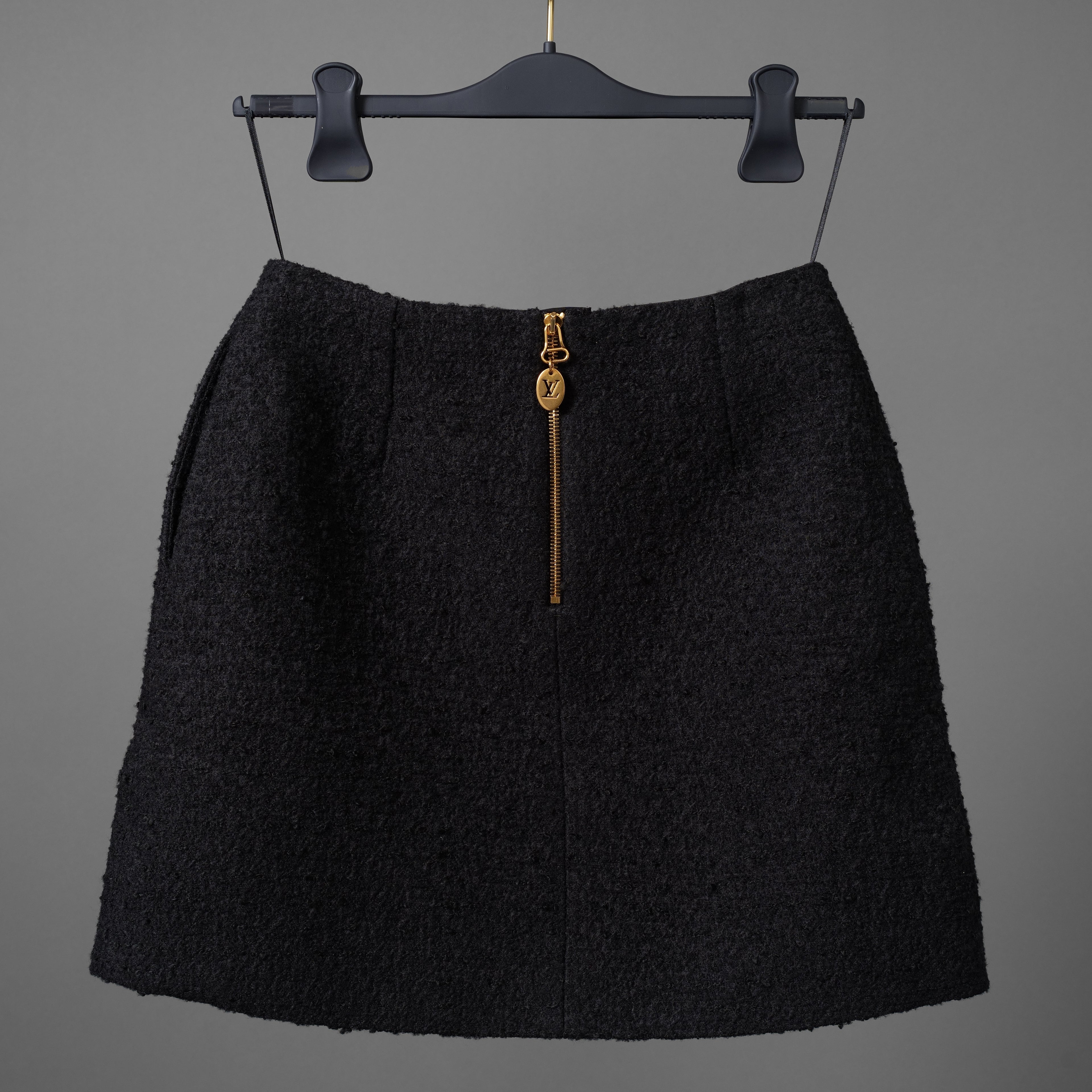 Louis Vuitton ルイヴィトン/ 22AW 美品 ブークレ ウール スカート / FNJU86Q23 / size 38 (BLACK) レディース