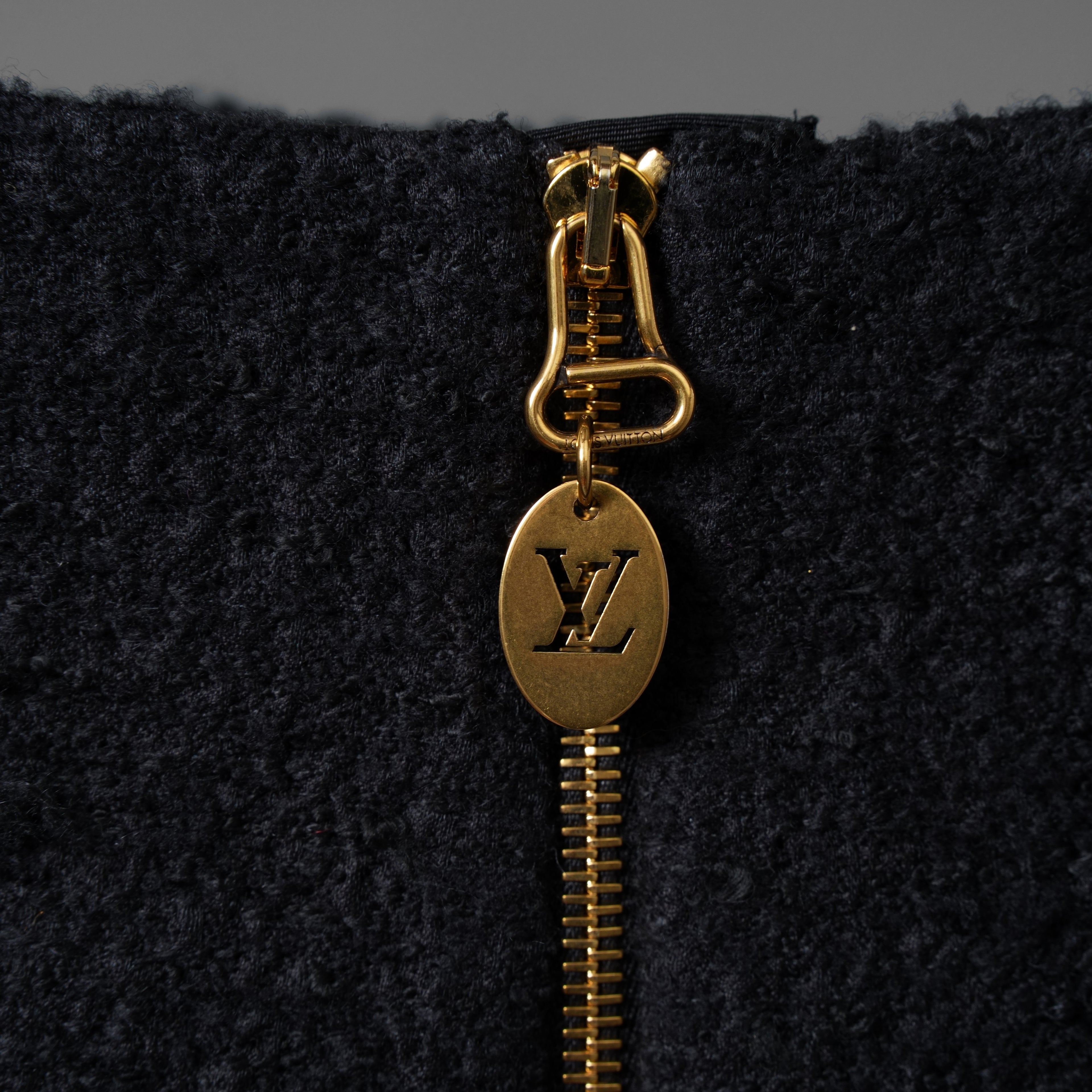 Louis Vuitton ルイヴィトン/ 22AW 美品 ブークレ ウール スカート / FNJU86Q23 / size 38 (BLACK) レディース