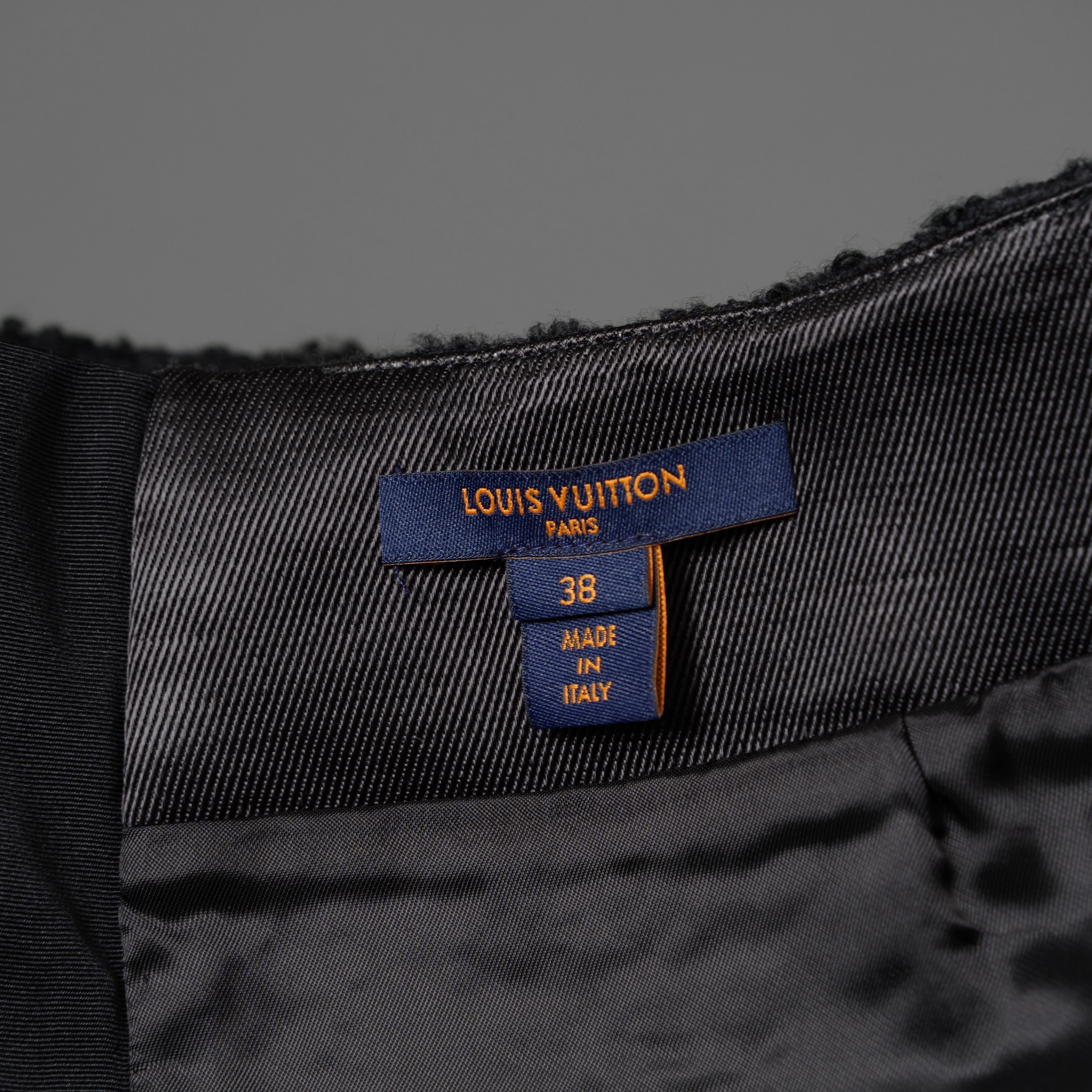 Louis Vuitton ルイヴィトン/ 22AW 美品 ブークレ ウール スカート / FNJU86Q23 / size 38 (BLACK) レディース