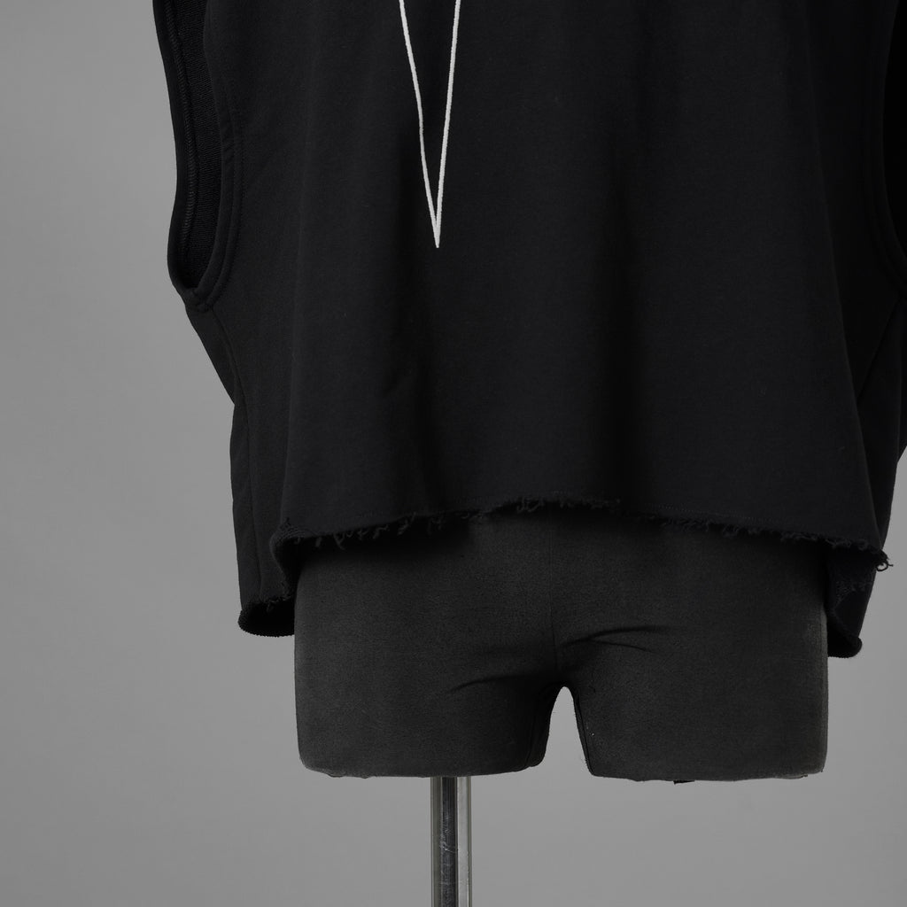 RICK OWENS x Champion リックオウエンス x チャンピオン / 美品 25SS Micro Tatlin T-Shirt マイクロ・タトリン ノースリーブ  Tシャツ / CM01E1666-CHFE / size S (BLACK) 352169-in-ue