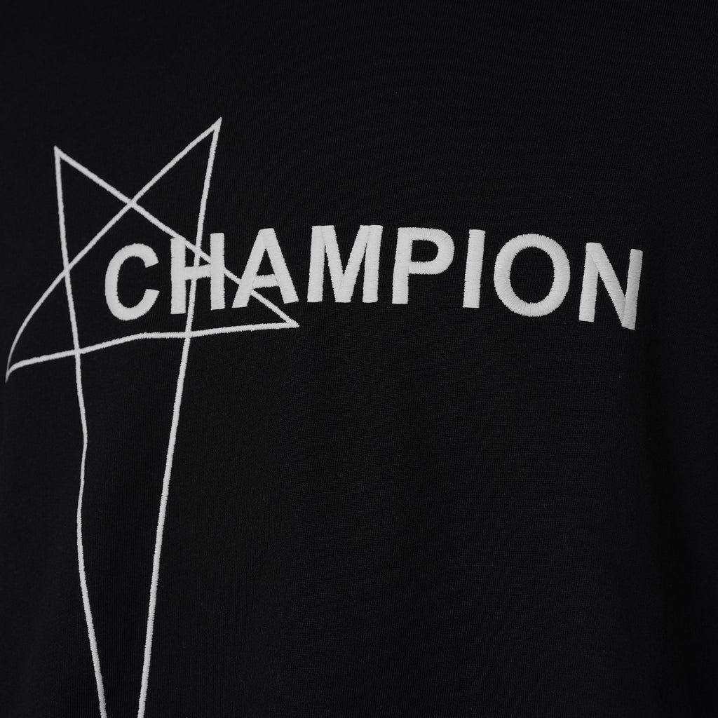 RICK OWENS x Champion リックオウエンス x チャンピオン / 美品 25SS Micro Tatlin T-Shirt マイクロ・タトリン ノースリーブ  Tシャツ / CM01E1666-CHFE / size S (BLACK) 352169-in-ue
