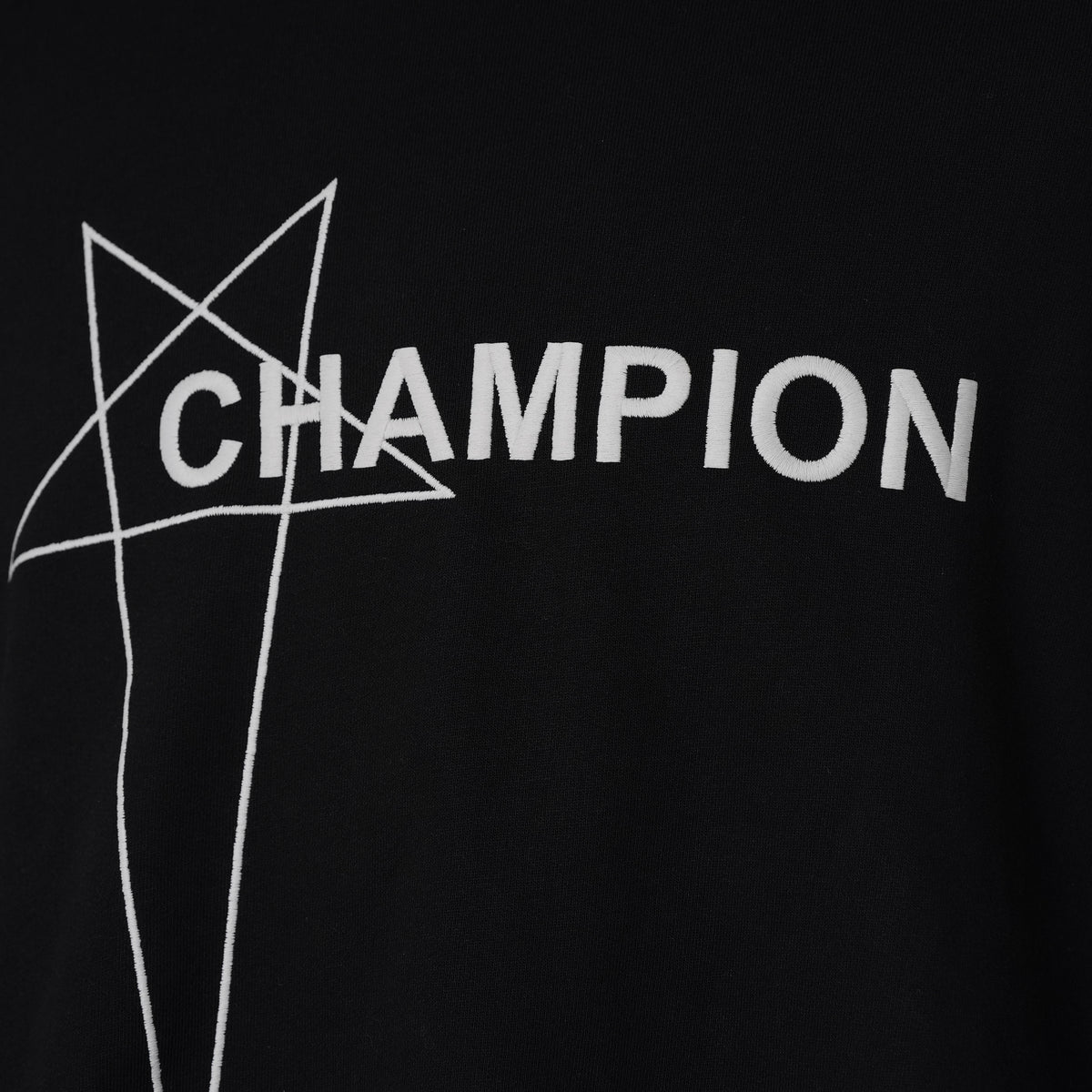 RICK OWENS x Champion リックオウエンス x チャンピオン / 美品 25SS Micro Tatlin T-Shirt マイクロ・タトリン ノースリーブ  Tシャツ / CM01E1666-CHFE / size S (BLACK) 352169-in-ue