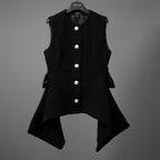 Louis Vuitton ルイヴィトン/ 22AW 美品  ウール モヘヤ パール ベスト / FNTO78 RG6 / size38 (BLACK) レディース