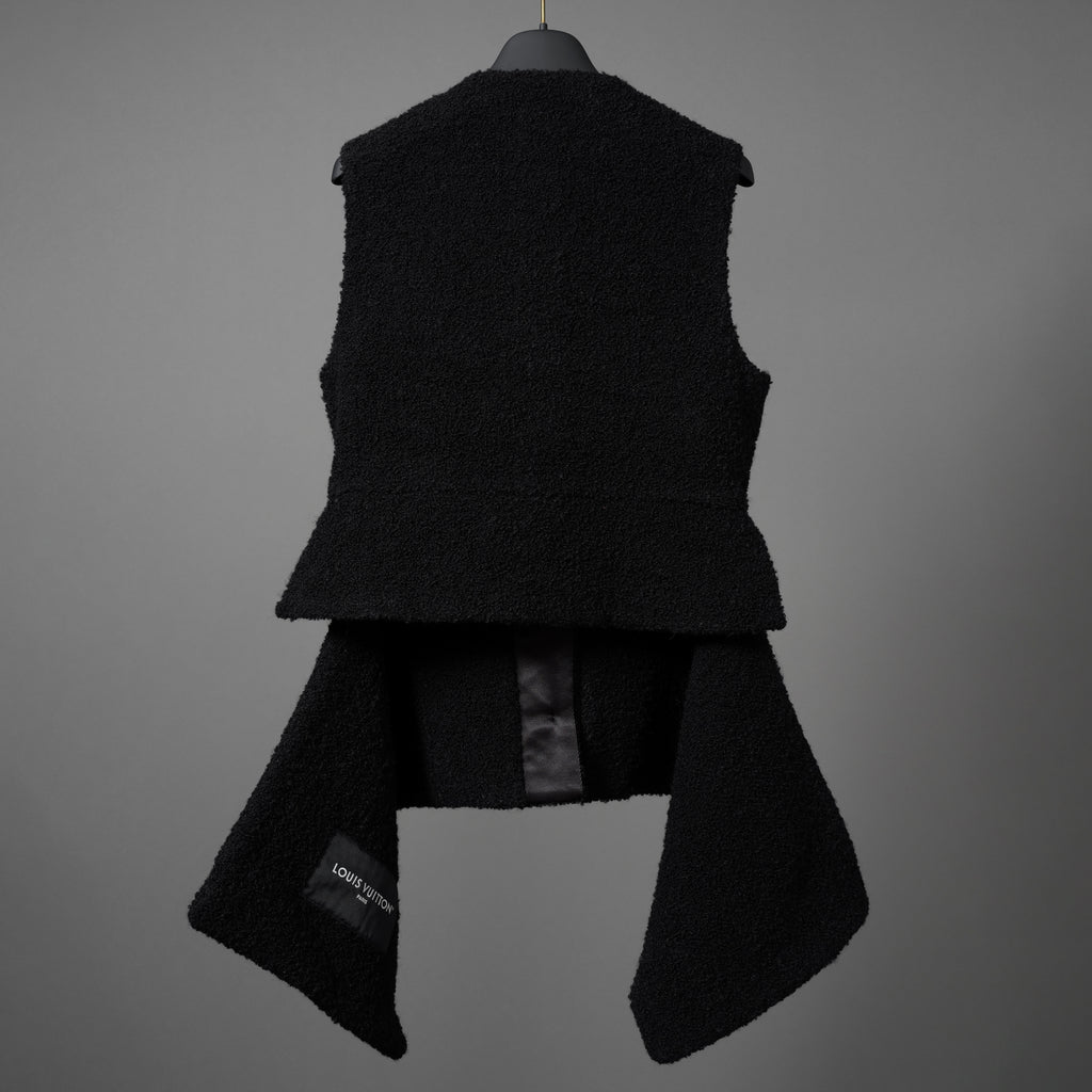 Louis Vuitton ルイヴィトン/ 22AW 美品  ウール モヘヤ パール ベスト / FNTO78 RG6 / size38 (BLACK) レディース