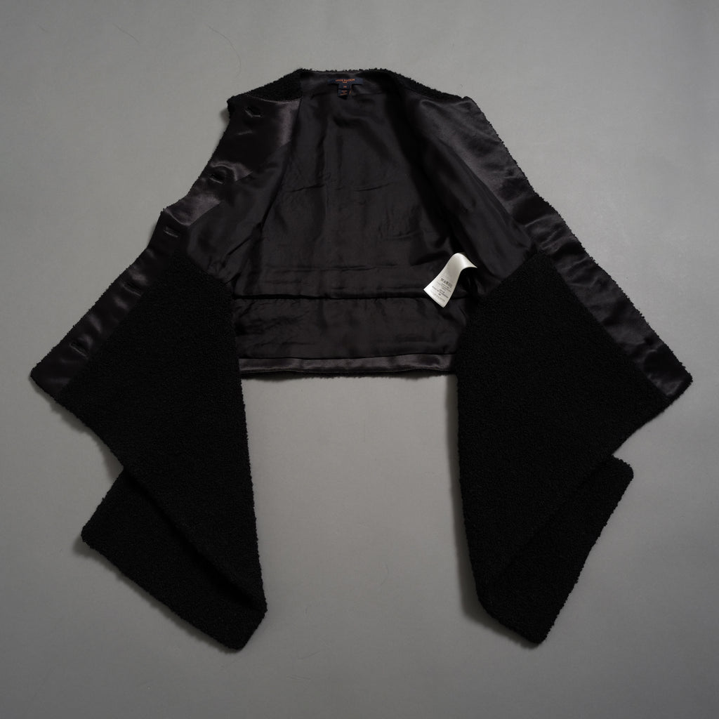 Louis Vuitton ルイヴィトン/ 22AW 美品  ウール モヘヤ パール ベスト / FNTO78 RG6 / size38 (BLACK) レディース