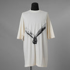 RICK OWENS リックオウエンス / 美品 25SS Jumbo SS "Holding Hands" T-Shirt 半袖Tシャツ / RR01E5238JNCP3 / size XS (NATURAL) 352170-in-ue