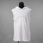 MM6 Maison Margiela エムエムシックス メゾンマルジェラ / 美品 21SS MARGIELA SIX プリント ノースリーブ フーディー パーカー / SH2NL0009 M20115 / size S (WHITE)