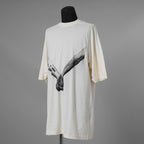 RICK OWENS リックオウエンス / 美品 25SS Jumbo SS "Holding Hands" T-Shirt 半袖Tシャツ / RR01E5238JNCP3 / size XS (NATURAL) 352170-in-ue