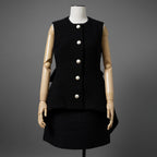 Louis Vuitton ルイヴィトン/ 22AW 美品 ブークレ ウール スカート / FNJU86Q23 / size 38 (BLACK) レディース