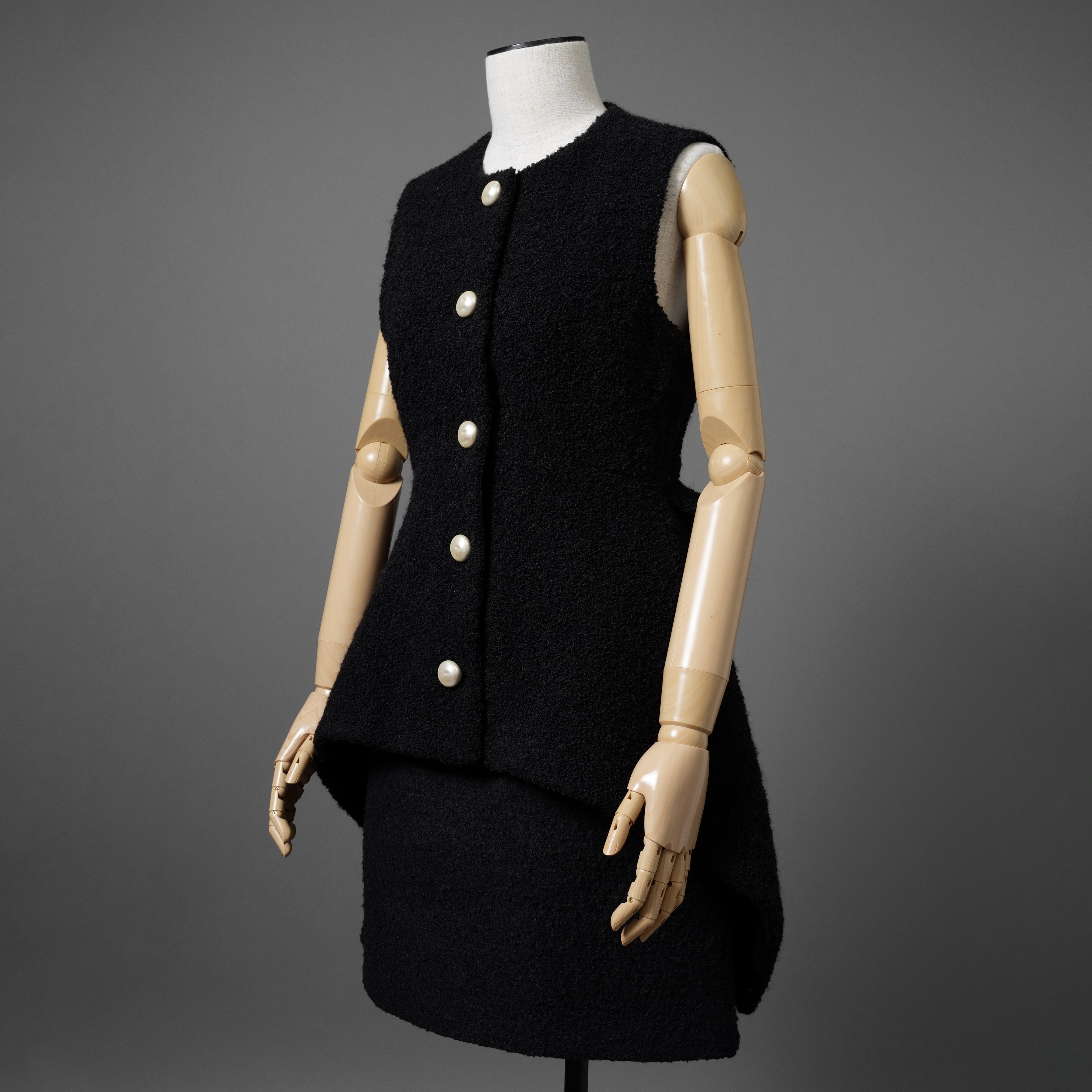 Louis Vuitton ルイヴィトン/ 22AW 美品  ウール モヘヤ パール ベスト / FNTO78 RG6 / size38 (BLACK) レディース