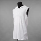 MM6 Maison Margiela エムエムシックス メゾンマルジェラ / 美品 21SS MARGIELA SIX プリント ノースリーブ フーディー パーカー / SH2NL0009 M20115 / size S (WHITE)