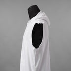 MM6 Maison Margiela エムエムシックス メゾンマルジェラ / 美品 21SS MARGIELA SIX プリント ノースリーブ フーディー パーカー / SH2NL0009 M20115 / size S (WHITE)