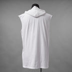 MM6 Maison Margiela エムエムシックス メゾンマルジェラ / 美品 21SS MARGIELA SIX プリント ノースリーブ フーディー パーカー / SH2NL0009 M20115 / size S (WHITE)