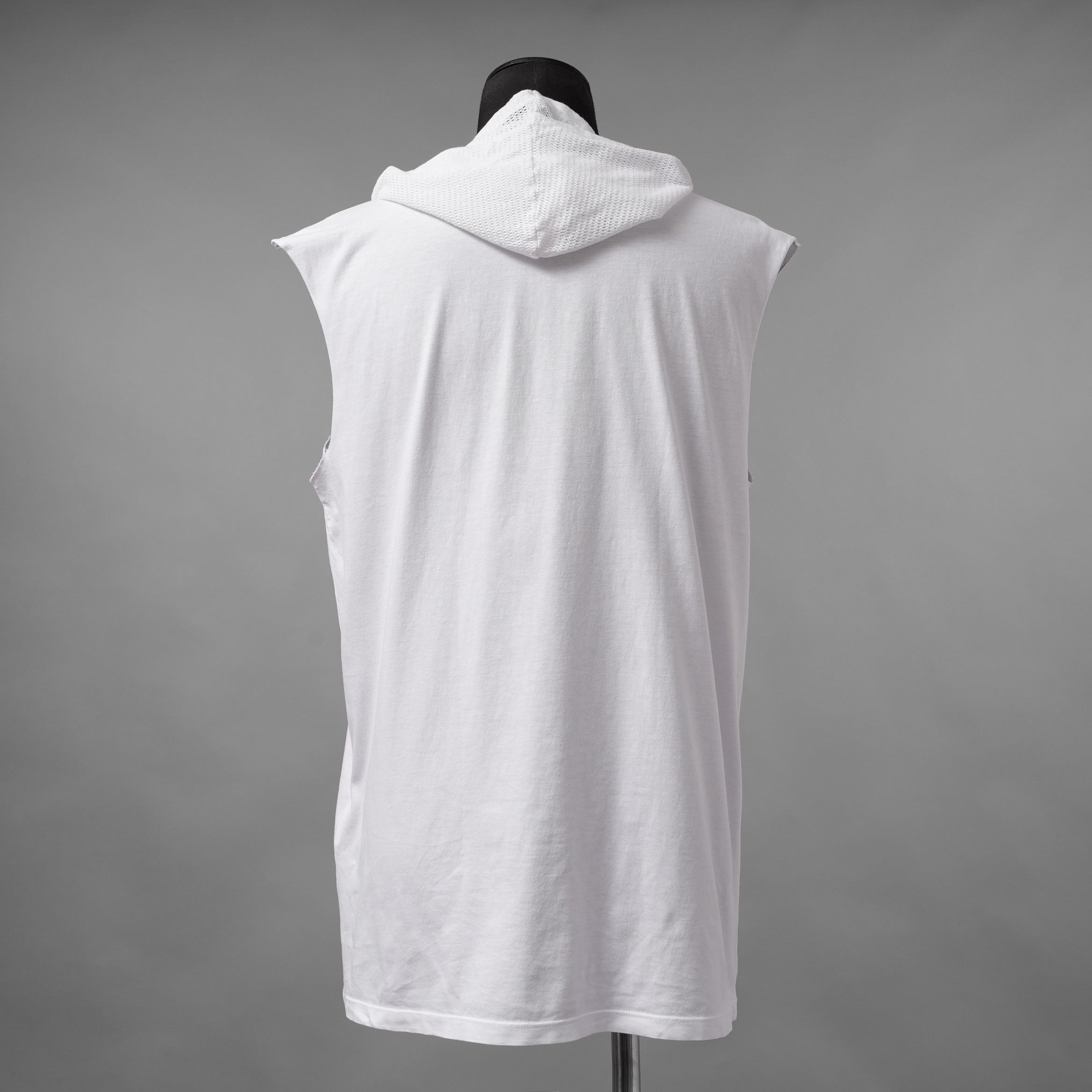 MM6 Maison Margiela エムエムシックス メゾンマルジェラ / 美品 21SS MARGIELA SIX プリント ノースリーブ フーディー パーカー / SH2NL0009 M20115 / size S (WHITE)
