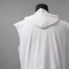 MM6 Maison Margiela エムエムシックス メゾンマルジェラ / 美品 21SS MARGIELA SIX プリント ノースリーブ フーディー パーカー / SH2NL0009 M20115 / size S (WHITE)