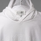 MM6 Maison Margiela エムエムシックス メゾンマルジェラ / 美品 21SS MARGIELA SIX プリント ノースリーブ フーディー パーカー / SH2NL0009 M20115 / size S (WHITE)
