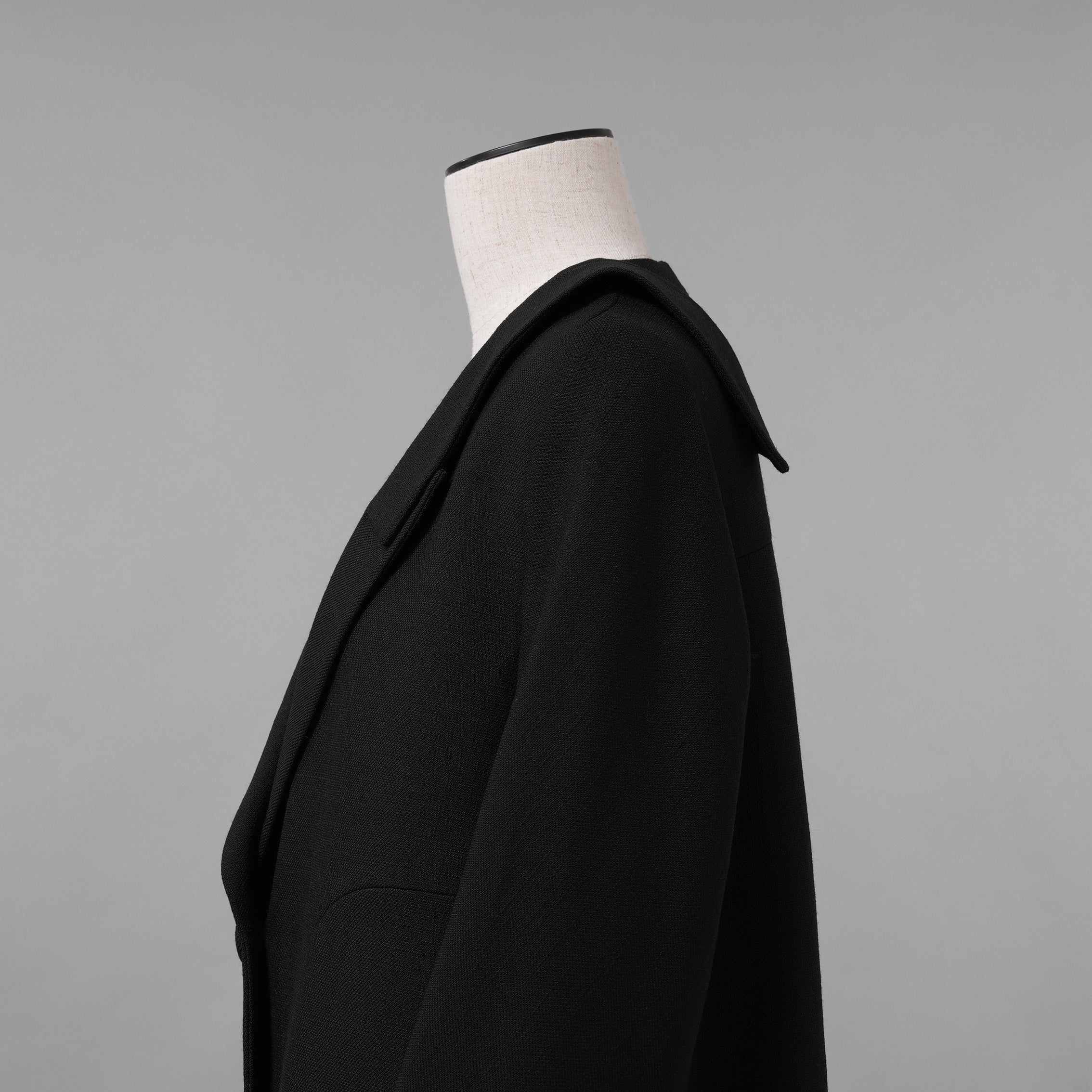 FENDI フェンディ / 川口春奈 着用 / 美品 23AW レイヤードカラー クロップド テーラード ジャケット / FJ7464AXAU / size 38 ( BLACK ) レディース