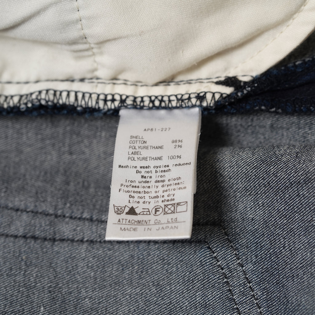 ATTACHMENT アタッチメント / 16SS インディゴ ストレッチ ウエポン スーパースリム パンツ / AP61-227 / size 2 (INDIGO)  123060-alm