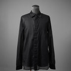 Rick Owensリックオウエンス / 24SS LIDO / 美品 OFFICE SHIRT / 長袖シャツ/ RU01D3299 OR / size 50 (BLACK)
