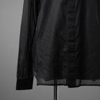 Rick Owensリックオウエンス / 24SS LIDO / 美品 OFFICE SHIRT / 長袖シャツ/ RU01D3299 OR / size 50 (BLACK)
