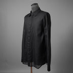 Rick Owensリックオウエンス / 24SS LIDO / 美品 OFFICE SHIRT / 長袖シャツ/ RU01D3299 OR / size 50 (BLACK)