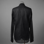 Rick Owensリックオウエンス / 24SS LIDO / 美品 OFFICE SHIRT / 長袖シャツ/ RU01D3299 OR / size 50 (BLACK)