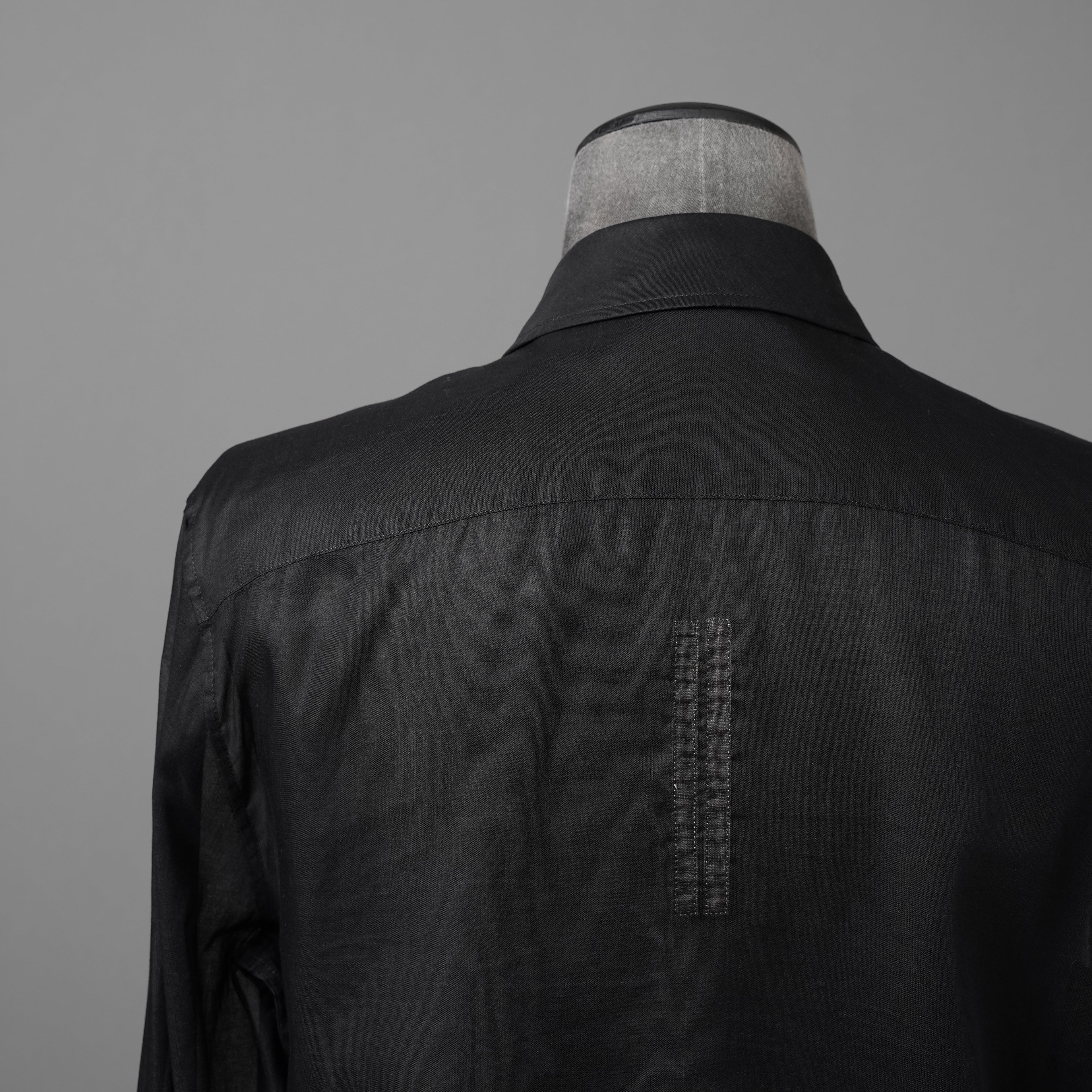 Rick Owensリックオウエンス / 24SS LIDO / 美品 OFFICE SHIRT / 長袖シャツ/ RU01D3299 OR / size 50 (BLACK)