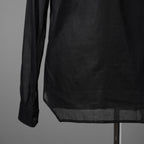 Rick Owensリックオウエンス / 24SS LIDO / 美品 OFFICE SHIRT / 長袖シャツ/ RU01D3299 OR / size 50 (BLACK)