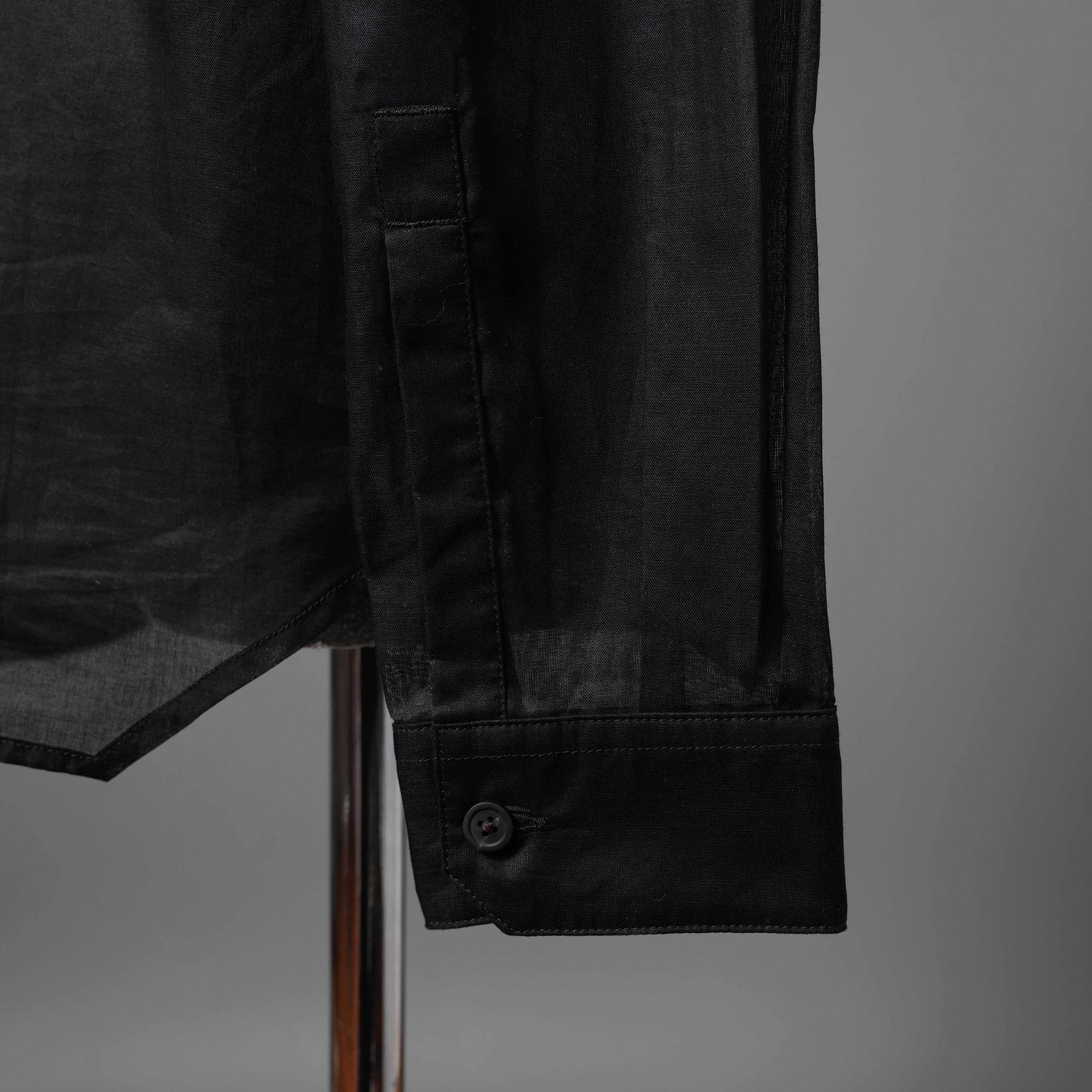 Rick Owensリックオウエンス / 24SS LIDO / 美品 OFFICE SHIRT / 長袖シャツ/ RU01D3299 OR / size 50 (BLACK)