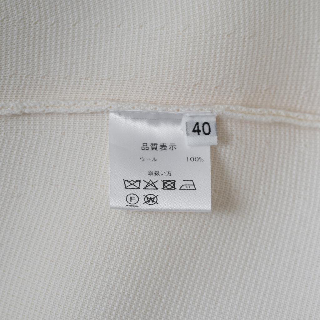 Cruciani クルチアーニ / 美品 サイドボタン ミラノリブ ニット タイト スカート / size 40 (WHITE) レディース 352168-izm