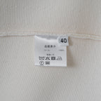 Cruciani クルチアーニ / 美品 サイドボタン ミラノリブ ニット タイト スカート / size 40 (WHITE) レディース 352168-izm