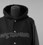mastermind JAPAN マスターマインドジャパン ジャケット / 美品 22AW BE STRONG カシミアファー / フード付きスタジアムジャンパー / ジャケット / MW21S07-BL007-101 / size S (BLACK)
