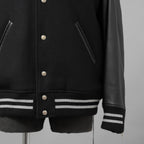 mastermind JAPAN マスターマインドジャパン ジャケット / 美品 22AW BE STRONG カシミアファー / フード付きスタジアムジャンパー / ジャケット / MW21S07-BL007-101 / size S (BLACK)