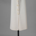 Cruciani クルチアーニ / 美品 サイドボタン ミラノリブ ニット タイト スカート / size 40 (WHITE) レディース 352168-izm