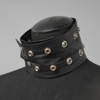 Rick Owens リックオウエンス / BIGBANG TAEYANG 着用 / 22AW STROBE Studded Leather Choker レザーチョーカー アクセサリー /  BLACK