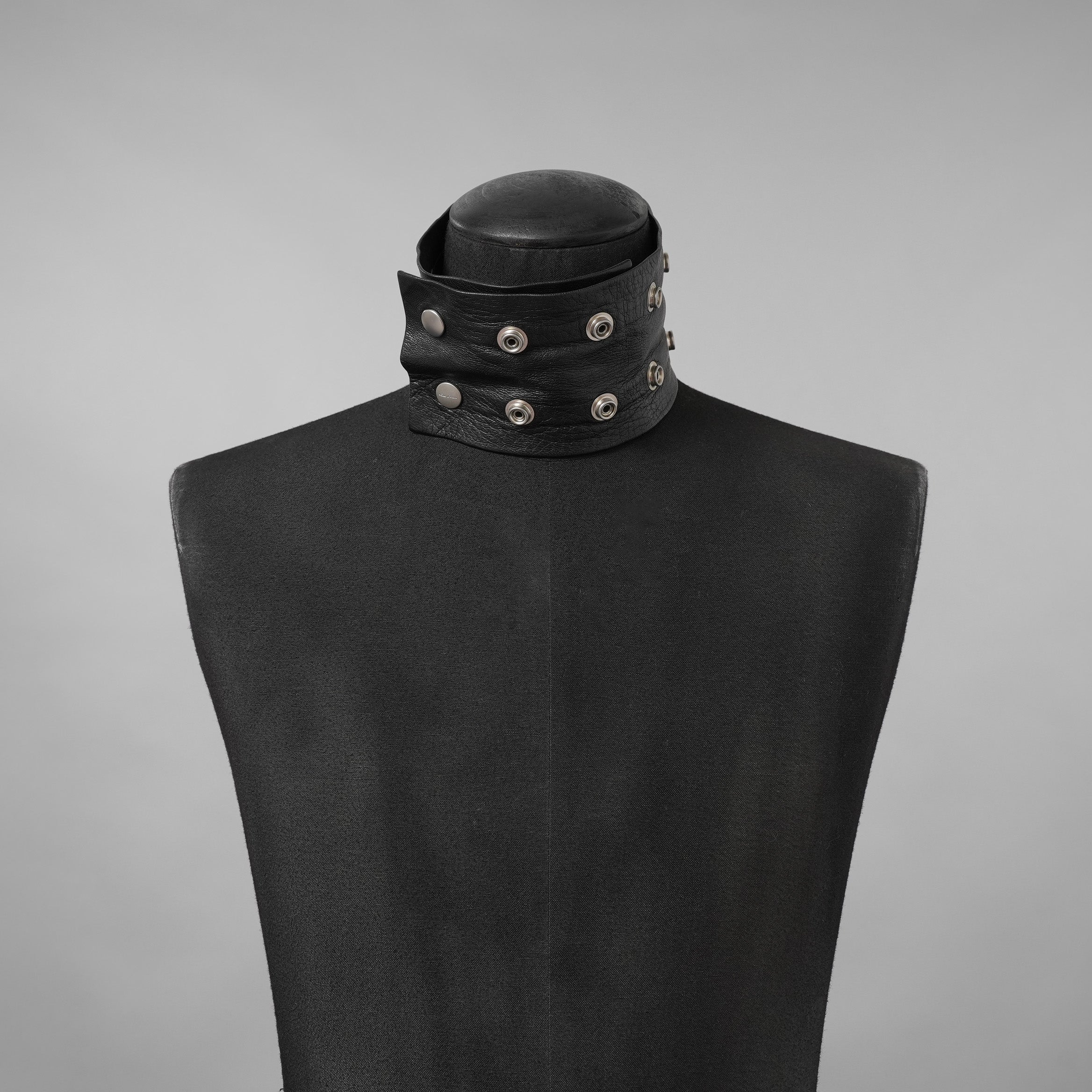 Rick Owens リックオウエンス / BIGBANG TAEYANG 着用 / 22AW STROBE Studded Leather Choker レザーチョーカー アクセサリー /  BLACK