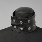 Rick Owens リックオウエンス / BIGBANG TAEYANG 着用 / 22AW STROBE Studded Leather Choker レザーチョーカー アクセサリー /  BLACK