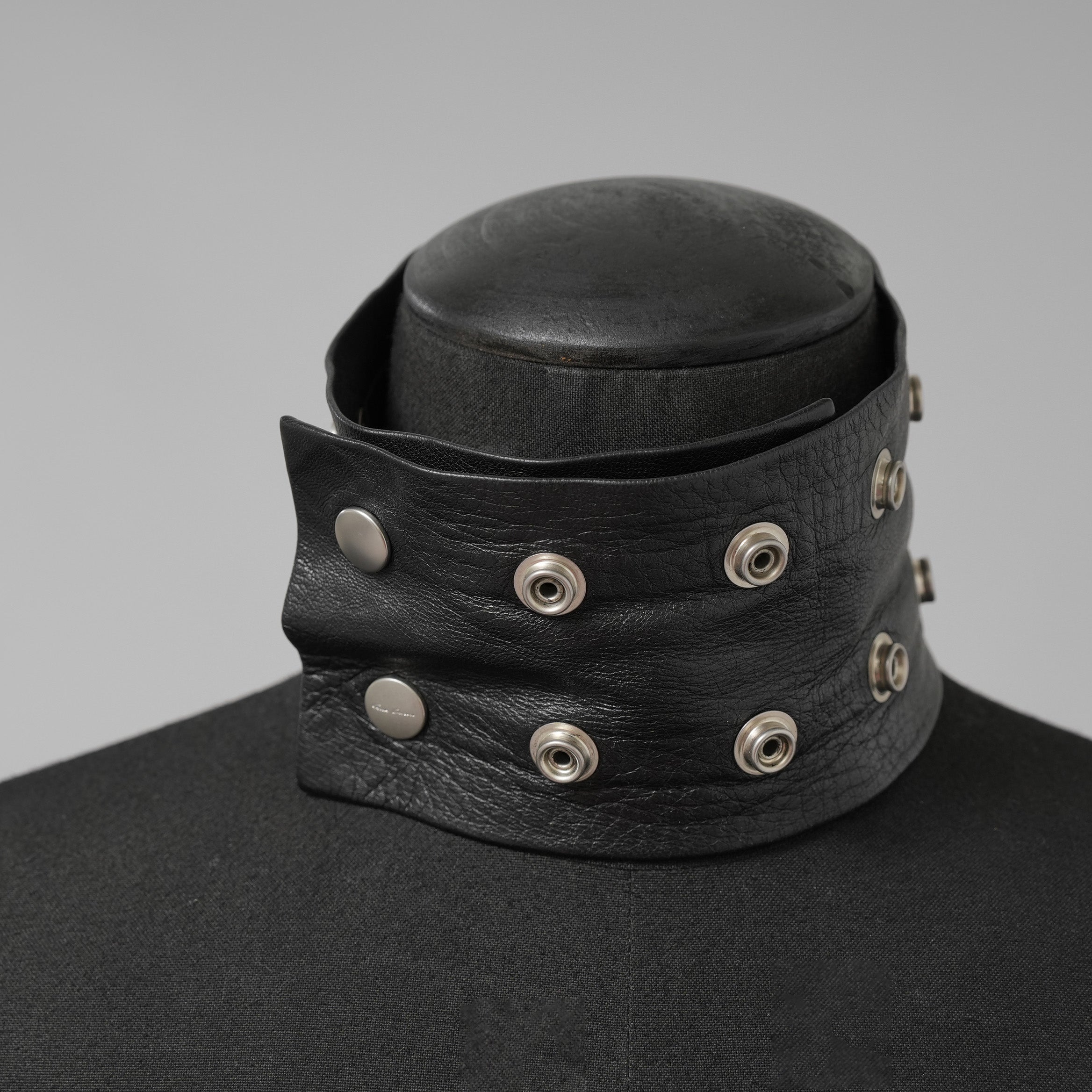 Rick Owens リックオウエンス / BIGBANG TAEYANG 着用 / 22AW STROBE Studded Leather Choker レザーチョーカー アクセサリー /  BLACK