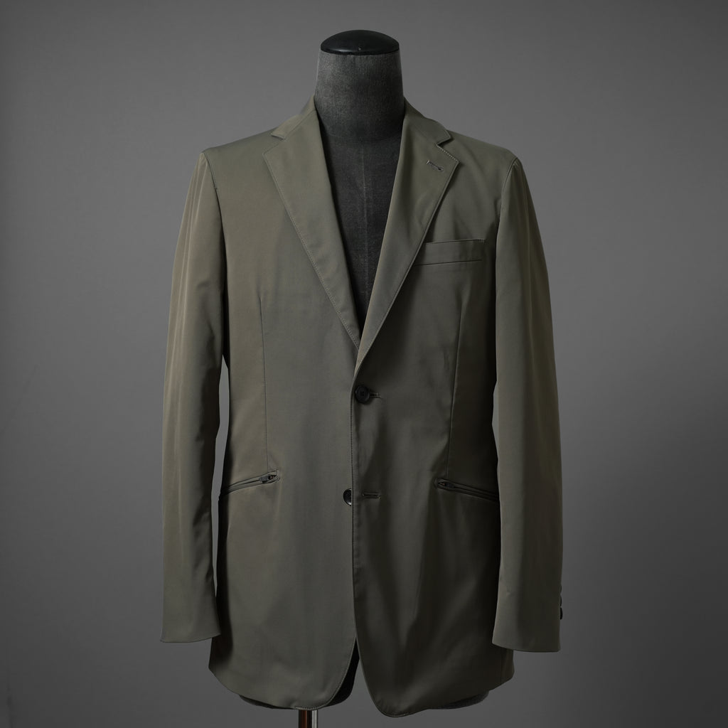 DESCENTE デサント / SOLOTEX DRYストレッチスーツ セットアップ / ジャケット パンツ / size A6(M) カーキグレー