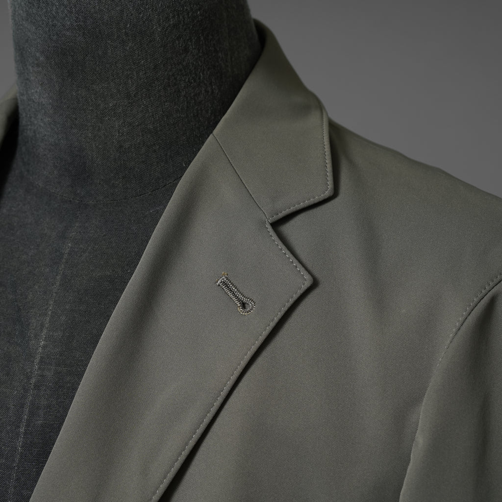 DESCENTE デサント / SOLOTEX DRYストレッチスーツ セットアップ / ジャケット パンツ / size A6(M) カーキグレー