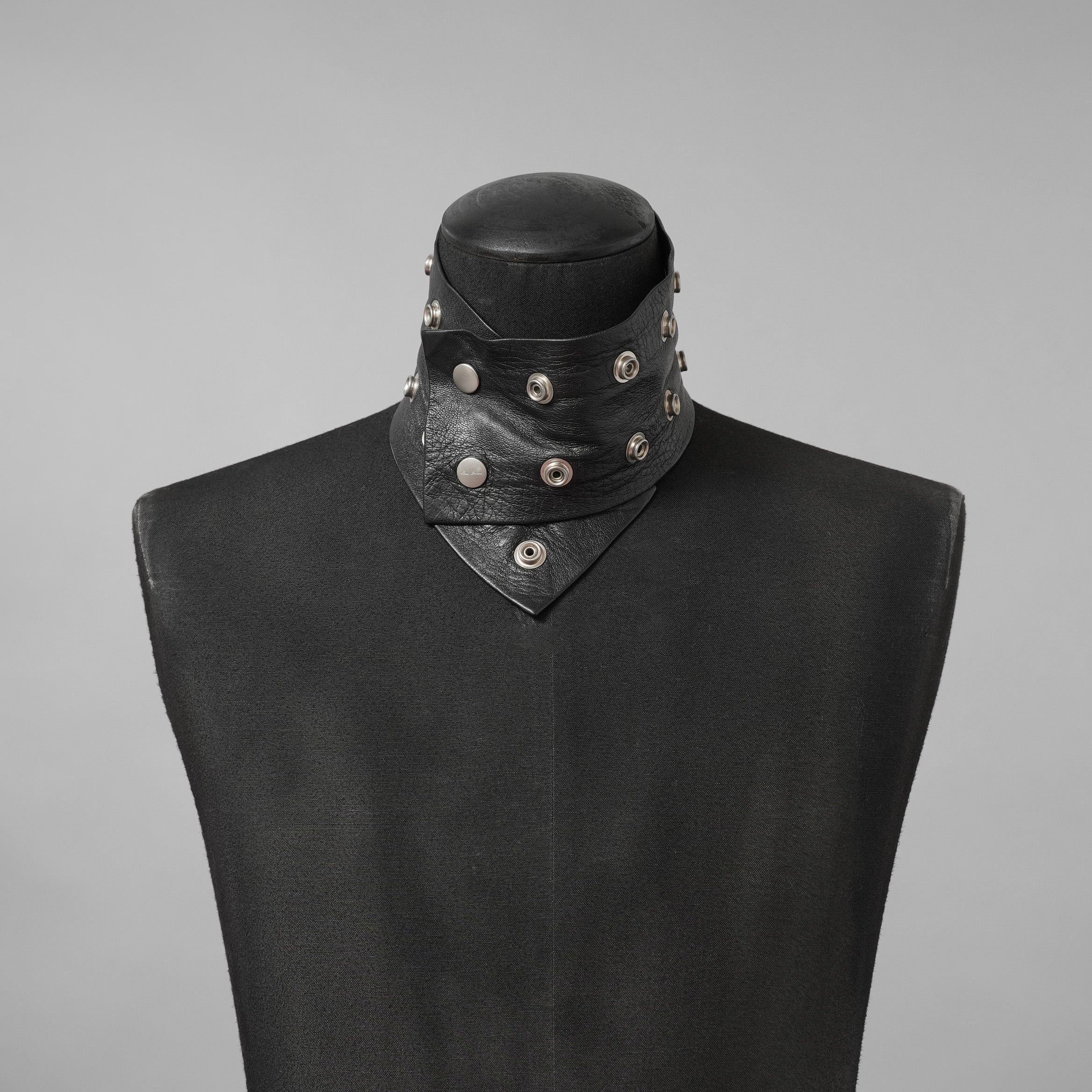 Rick Owens リックオウエンス / BIGBANG TAEYANG 着用 / 22AW STROBE Studded Leather Choker レザーチョーカー アクセサリー /  BLACK