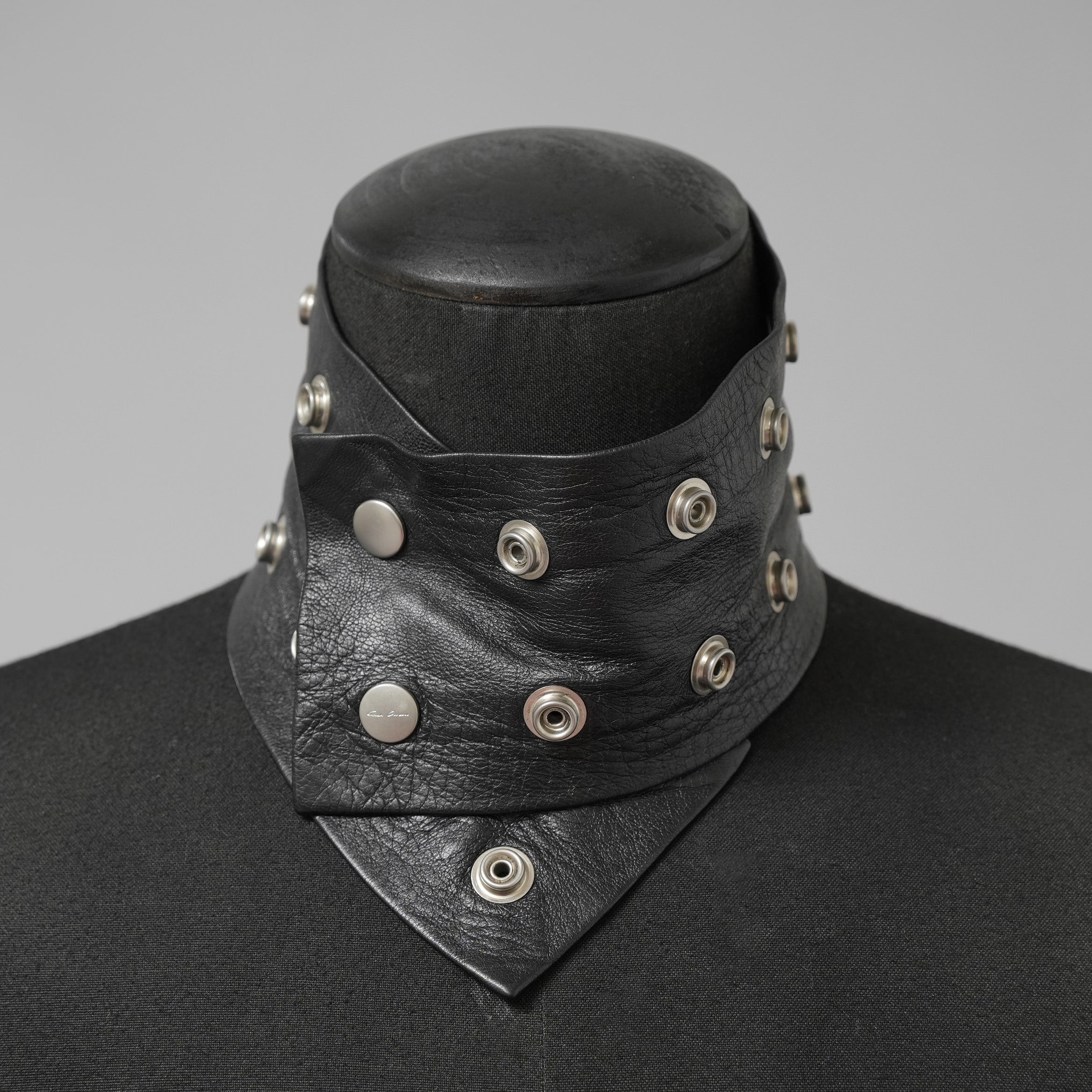 Rick Owens リックオウエンス / BIGBANG TAEYANG 着用 / 22AW STROBE Studded Leather Choker レザーチョーカー アクセサリー /  BLACK