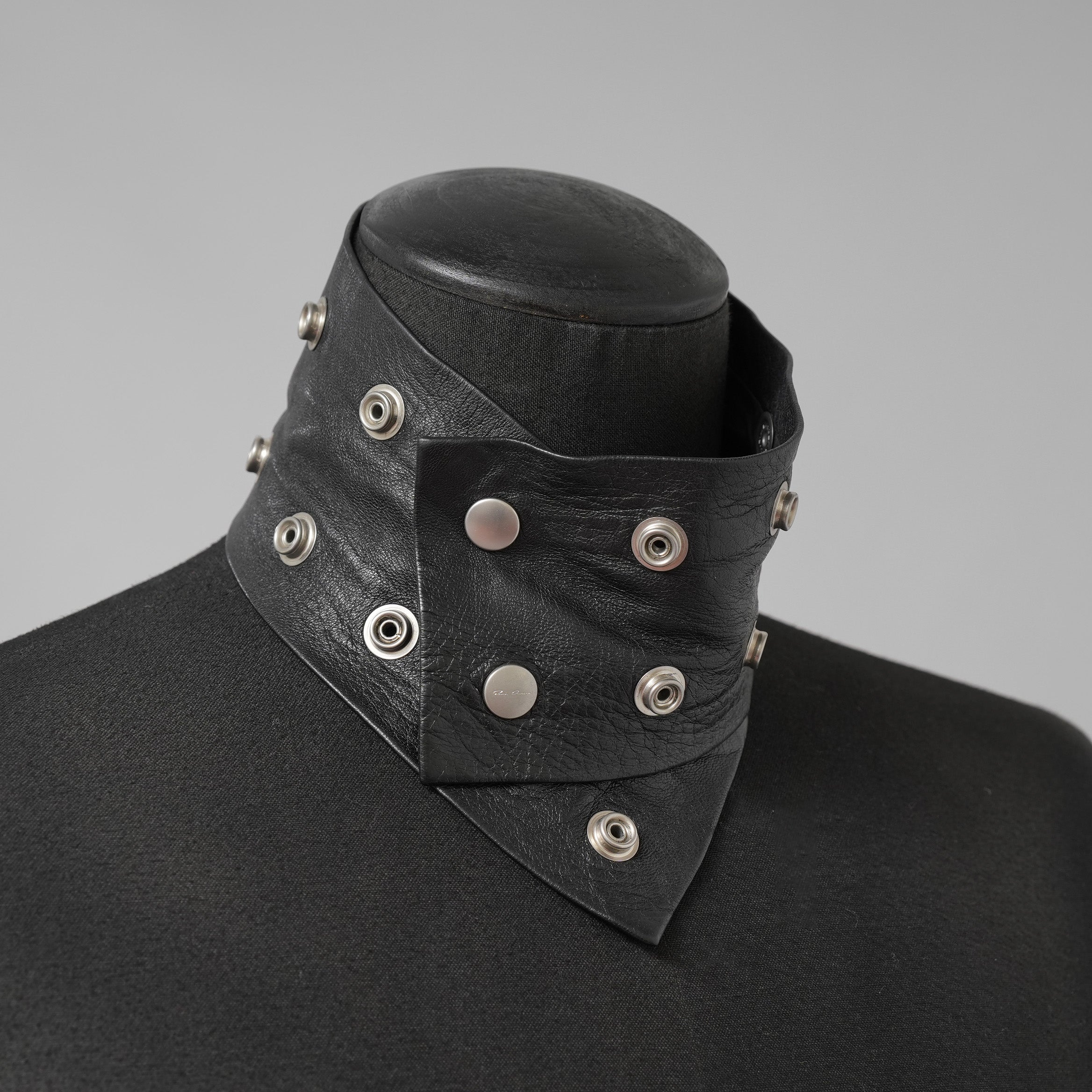 Rick Owens リックオウエンス / BIGBANG TAEYANG 着用 / 22AW STROBE Studded Leather Choker レザーチョーカー アクセサリー /  BLACK