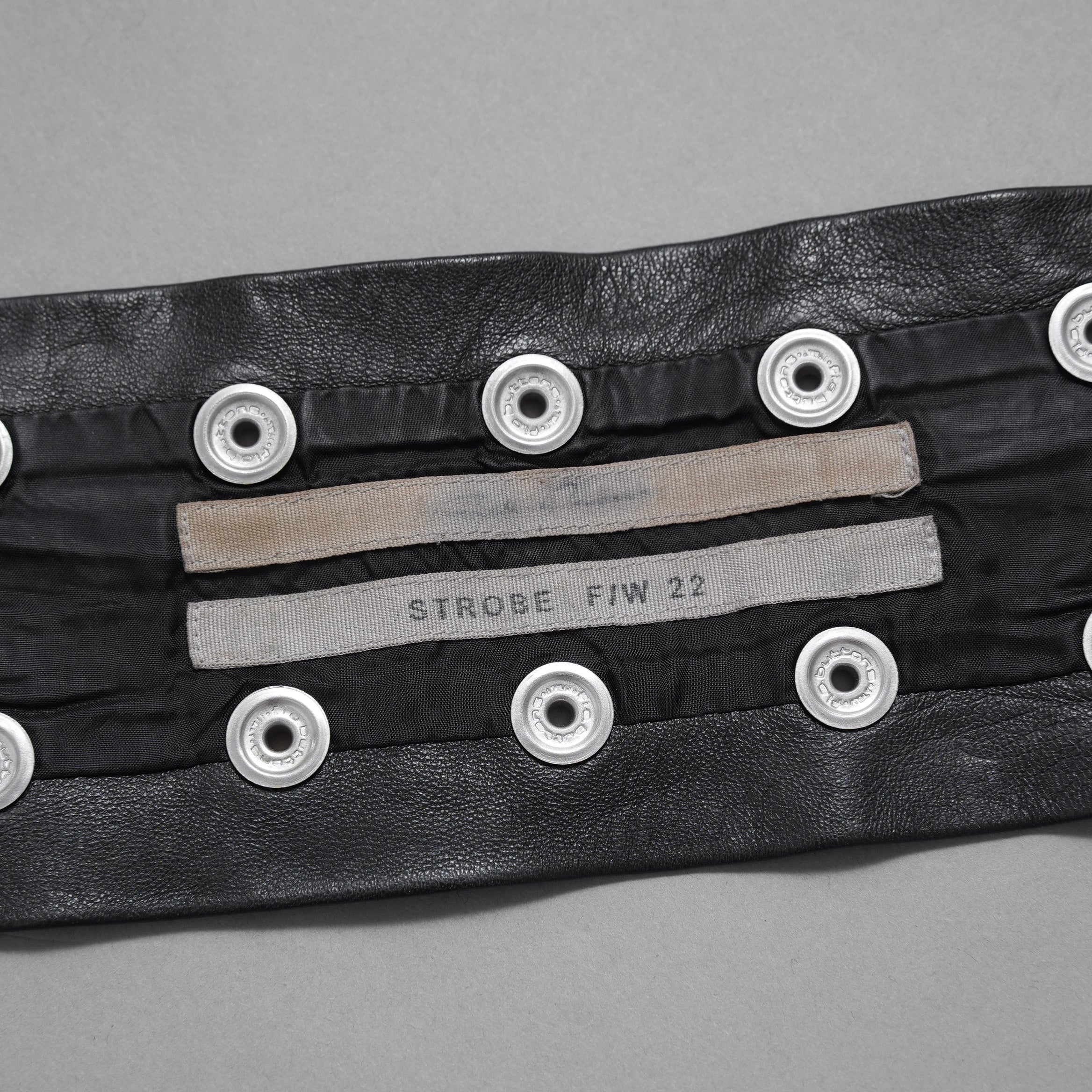 Rick Owens リックオウエンス / BIGBANG TAEYANG 着用 / 22AW STROBE Studded Leather Choker レザーチョーカー アクセサリー /  BLACK