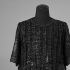 TAAKK ターク / 美品 25AW RUFFLE PRINT T-SHIRTS 半袖Ｔシャツ / TA25AW-JR092 / size 2 (BLACK) 352171-in-ue