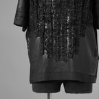 TAAKK ターク / 美品 25AW RUFFLE PRINT T-SHIRTS 半袖Ｔシャツ / TA25AW-JR092 / size 2 (BLACK) 352171-in-ue