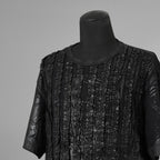 TAAKK ターク / 美品 25AW RUFFLE PRINT T-SHIRTS 半袖Ｔシャツ / TA25AW-JR092 / size 2 (BLACK) 352171-in-ue