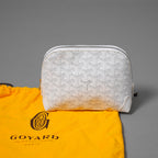 GOYARD ゴヤール / 美品 ヴァンドーム コスメティックポーチ 化粧ポーチ トラベルポーチ ポシェット / WHITE アクセサリー