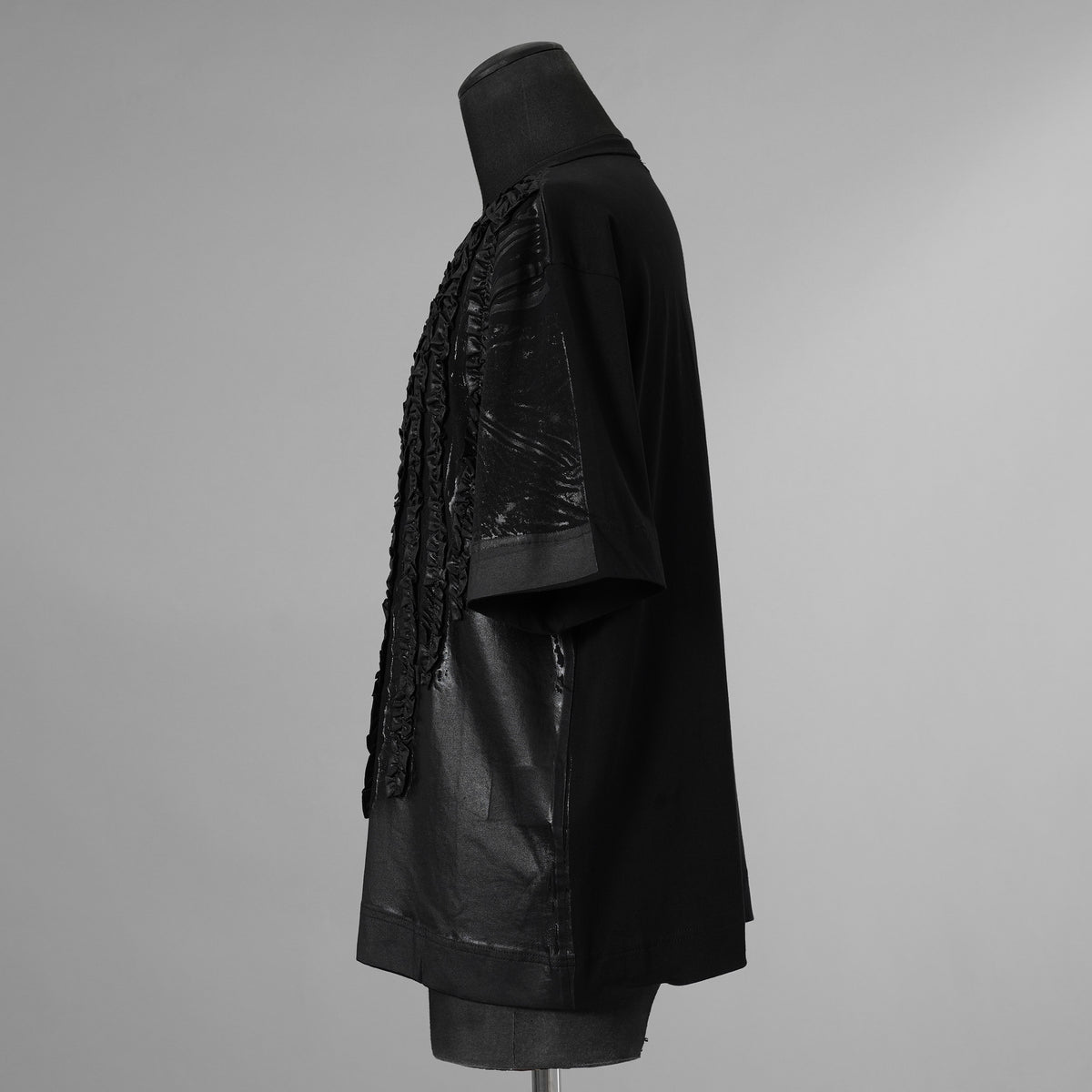 TAAKK ターク / 美品 25AW RUFFLE PRINT T-SHIRTS 半袖Ｔシャツ / TA25AW-JR092 / size 2 (BLACK) 352171-in-ue