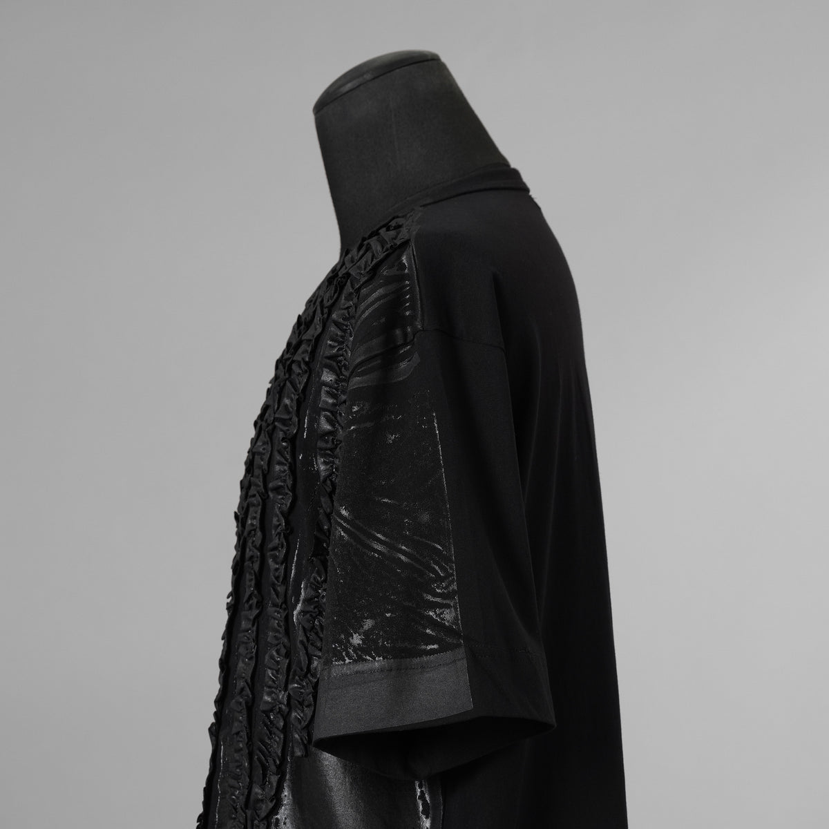 TAAKK ターク / 美品 25AW RUFFLE PRINT T-SHIRTS 半袖Ｔシャツ / TA25AW-JR092 / size 2 (BLACK) 352171-in-ue
